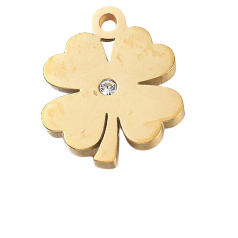 Four Leaf Clover with CZ