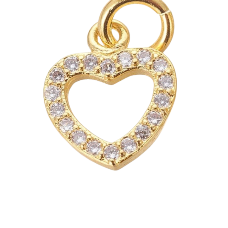CZ Heart Outline