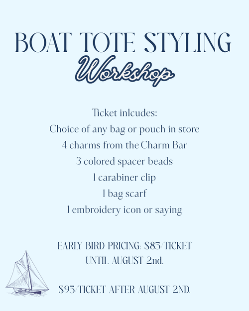 Boat Tote Workshop 8/15