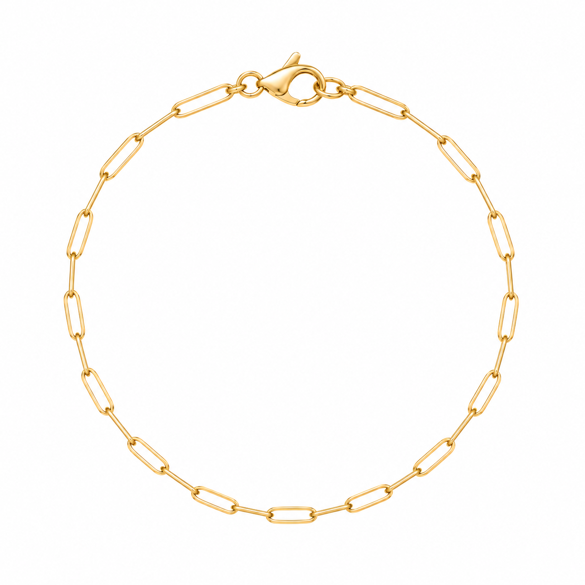 Thin Paperclip Bracelet Chain